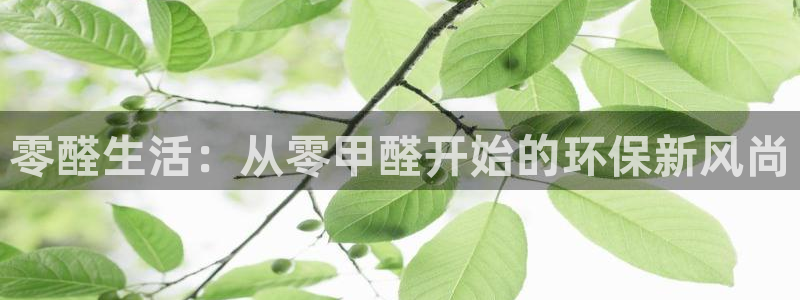 沐鸣平台手机下载：零醛生活：从零甲醛开始的环保新风尚